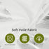Silver Foil Print Voile Sheer Curtains, 72 Inches Long Grommet Top Window Drapes for Home Decoration