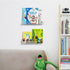 16.5-Inch 2-Pack, NIUBEE Acrylic Floating Bookshelves, Clear Modern Wall Shelves for Child/Toddler Invisible Ledge Book