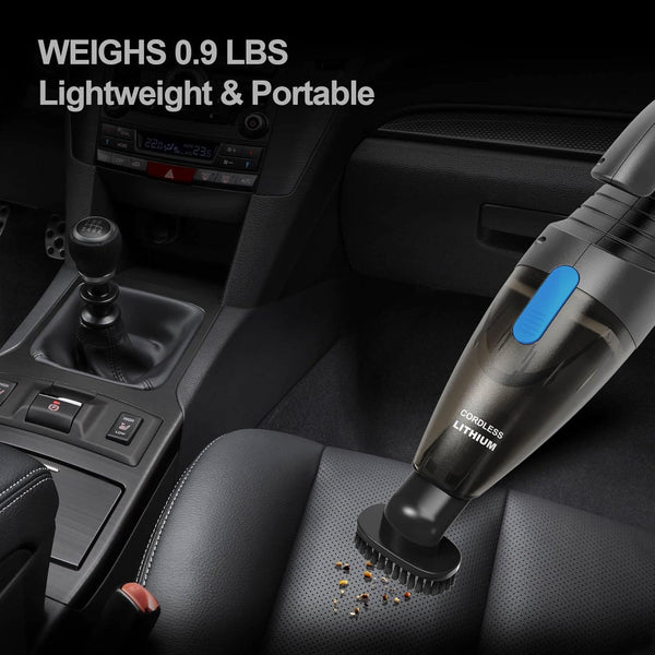 Car Vacuum Cordless, Rechargeable Handheld Mini Portable Vacuum Cleaner with Attachments and Filters