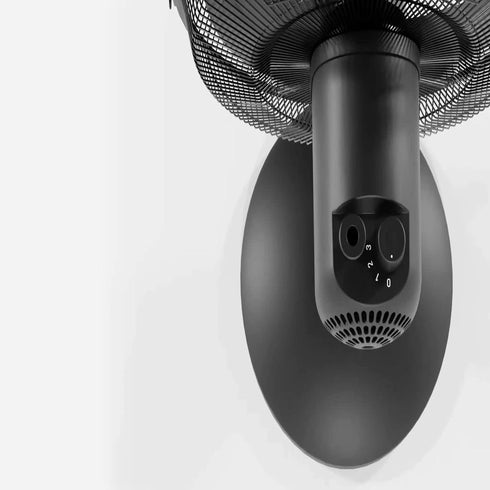 HOLMES 12" Table Fan with 75° Oscillation, 3 Speeds, 15° Adjustable Head Tilt, Ideal for Home, Bedroom, Office, Black