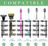 Linkidea Corner Wall Mount Toothbrush Holder for Bathroom, Stainless Steel Triangle Shelf for Tile Walls, Self Adhesive