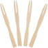 Gmark Bamboo Mini Forks 3.5 Inch, 330pc Bamboo Fruit Picks & Cocktail Forks for Appetizer, Dessert