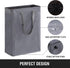 Slim Laundry Hamper with Adjustable Long Handles, 45L Small Mesh Top Laundry Basket for Bedroom, Closet, Bathroom - Grey