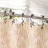 Amazer Shower Curtain Rings, Stainless Steel Hooks, 12 Pcs Double Glide Rings for Bathroom Shower Curtain Rods, Bronze