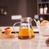 30.5oz/900ml CNGLASS Glass Teapot Stovetop Safe,One-Touch Clear Tea Kettle,Blooming and Loose Leaf Tea Maker