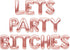 PartyForever Rose Gold 16 Inch Letters Banner, Bachelorette Party Balloons Decorations Set for Bridal Shower