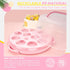 Ohuhu Cake Carrier, BPA-Free Storage Container, Portable Round Cake Stand with Lid and 2 Handles for 10 inch Cake