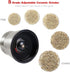 Stainless Steel Pepper Mill Shaker and Salt Grinders, Adjustable Salt and Pepper Mill Lid - Easy to Use, Stainless