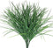4pcs Artificial Fake Grass Plants Flowers, Faux Plastic Wheat Grass Outdoor UV Resistant Greenery Shrubs for Wedding