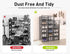 Kuject X-Large Shoe Storage Boxes Organizers Clear Plastic Stackable 12 Pack, Sneaker Containers, Toy Storage Organizer