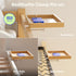 BedShelfie Wood Bedside Shelf for Bunk Bed & Top Bunk, College Dorm Room Essentials, Loft Nightstand, Floating Bed Side