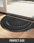 24x36 tchdio Door Mat Outdoor Indoor Entrance Doormat-Semicircular Durable Rubber Non Slip Front Door Mat for Outside