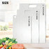 Generic 304 13.3"Lx9"W Titanium Cutting Board, Stainless Steel Cutting Board for Kitchen, Food-Grade Chopping Board