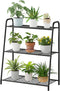Kitsanery Metal Plant Stand Indoor Outdoor for Multiple Plants,3 Tier Plant Shelf,Large Heavy