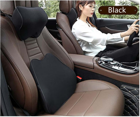 Tension,100% Car Seat Neck Pillow, Headrest Cushion Relieve Neck Pain for & Muscle Memory Foam Neck Support Head Pillow