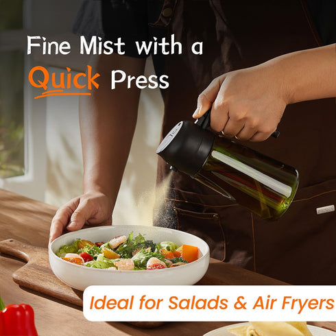 16oz/470ml TrendPlain - Original Olive Oil Dispenser Bottle for Kitchen Gadgets and Air Fryer Accessories - Olive Oil