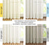 NICETOWN Linen Sheer Curtains, Rod Pocket & Back Tab Vertical Window Treatments for Living Room, Natural, W52 x L84,