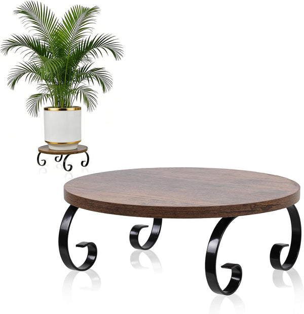 Aurolaimi Plant Stand Indoor Outdoor, Vintage Plant Table Corner Flower Stand for 5