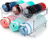 Water Bottle Organizer for Cabinet, 2 Packs Storage Rack, Stackable Water Bottle Holder for Cabinet Organization