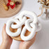 5 Table(White,13.78 Inch) Queekay Decorative Wood Chain Link Decor Rustic Link Wooden Chain Decor Ornament Farmhouse
