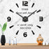 Mintime Large DIY Wall Clock, Battery Operated, Modern Decorative Clock for Living Room/Office