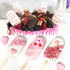 Popsicle Molds Set of 3, 12 Cavities Silicone Ice Cake Pop Maker with 50 Wooden Sticks & Self-adhesive Bags