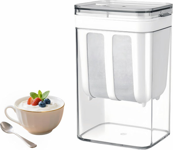 FindXeink Yogurt Strainer1.9QT/0.475GAL Total & 0.9QT/0.23GAL Filter, Yogurt Strainer Greek Yogurt Strainer Yogurt
