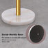 Countertop, Gold Paper Towel Holder with Weighted Marble Base for One-Handed Operation, No Wobbly (Marble Base, Gold)