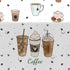 APOWBLS 3 Pack 55in 86in Coffee Party Decorations Tablecloth for Birthday Baby Shower, Disposable Latte Fun Coffee