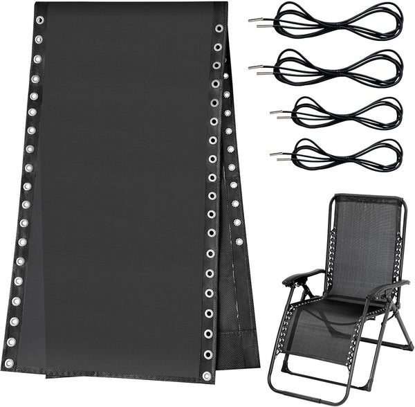 Zero Gravity Chair Replacement Fabric with Bungee Cord Kit, 17 Inch Wide