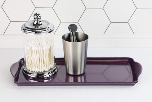 Calypso Basics Melamine Sandwich Tidbit Tray, Plum