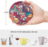 Set 6, Britimes Coaster for Drinks of Vintage Ottoman Flower Mexican Mandala Table Absorbent Round Ceramic Stone Mat