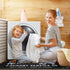 KOZYFLY Laundry Room Rug Runner 20"x31", Non Slip Washable Kitchen Mat, Waterproof Mudroom Carpet in Black