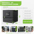 UIRWAY Winter Air Conditioner Cover, Heavy Duty 420D Waterproof Square Cover for Central AC Unit, Fits Up to 36''