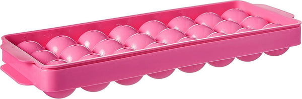 Hutzler Ice Ball Tray, 24 Balls, Pink