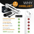 Set ORBLUE Garlic Press Stainless Steel - Premium Professional Grade Garlic Mincer, Crusher & Peeler - Easy Clean
