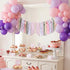 VitalCozy 1st Pastel One High Chair Banner for Girls boys First Birthday High Chair Banner Sweet One Bow Floral Garland