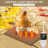 15.7 23.6 inch Chicken Heating Pad Chick Brooder Pad Poultry Heated Mat Adjustable Digital Thermostat Brood Heater