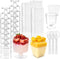 200 Pack 5 oz Plastic Dessert Cups with Spoons, Disposable Parfait Shooter