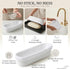 15 Inch Set 2 Baguette Proofing Basket of with Cotton Liners & Baguette Recipe eBook- Handcrafted Natural Rattan