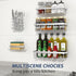 5 Pack Liuoud Shower Caddy Organizer Rack Shelf for Inside Shower, Self Adhesive Bathroom Wall Storage Basket Rustproof