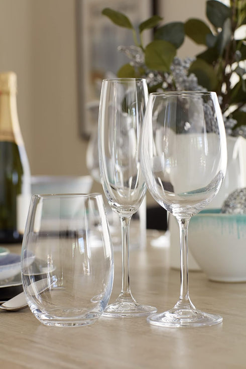 Mikasa Julie Champagne Flute, 8-Ounce, Set of 4
