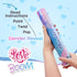 12Inches 4Pcs 4 Pack Gender Reveal Confetti Cannon - Biodegradable Powder & Heart Shaped Confetti Poppers - Blue
