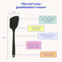 GIR Get It Right Mini Silicone Spatula Turner, 11 Inch, Heat-Resistant up to 425°F, Black