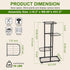 Phyluckny 4 Tier-5 Plant Stand Indoor Outdoor, Corner Metal Plant Stands, Heavy Duty Tall Planter Shelf for Multiple