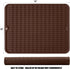 Silicone Dish Drying Mat, Non-Slip Easy Clean Sink Mat Large Heat-resistant Dish Drainer Mat for Kitchen Counter, Sink, Refrigerator or Drawer liner (18" x 16", COFFEE)