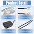 WB2X8228 2 Pack Element Receptacle and Wire Kit Fits GE Electric Hotpoint Ranges and Cooktops Replaces 250535, PS242972, AP2013499