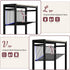 3-Tier Narrow Side Table for Small Space, End Table with Magazine Holder, Slim Nightstand with Wire Shelf, Skinny