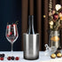 Stainless Steel Wine Bottle Chiller, Cooler Bucket with Ice Pack for White Wine & Champagne, Perfect Accessories for