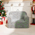 ALIMORDEN Kids Ultra-Soft Snuggle Foam Filled Chair, Glow-in-The-Dark Dinosaurs Fossil Pattern Toddler Cuddly Sherpa